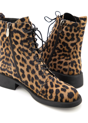 Осенние ботинки берцы Respect без декора из натурального велюра