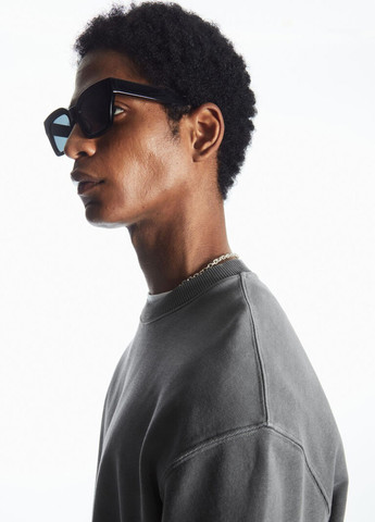 Темно-сірий світшот Cos однотонний без декору (358926082)