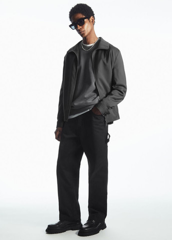 Темно-сірий світшот Cos однотонний без декору (358926082)