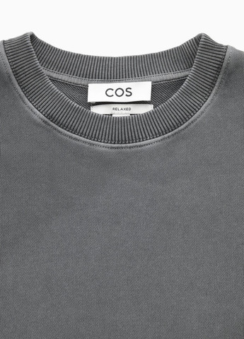 Темно-сірий світшот Cos однотонний без декору (358926082)