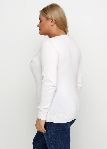 Белый демисезонный пуловер Gant