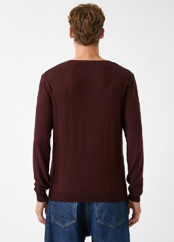 Темно-бордовый зимний свитер джемпер KOTON