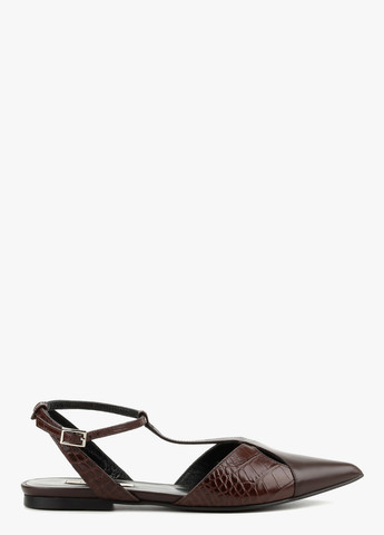 Le'BERDES Туфлі слінгбекі коричневий з натуральна шкіра, україна — демісезон (328003885)