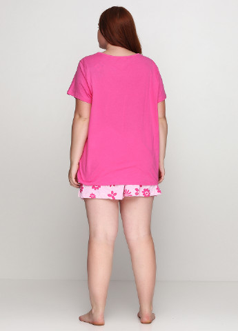 Розовая всесезон пижама (футболка, шорты) Simply Basic