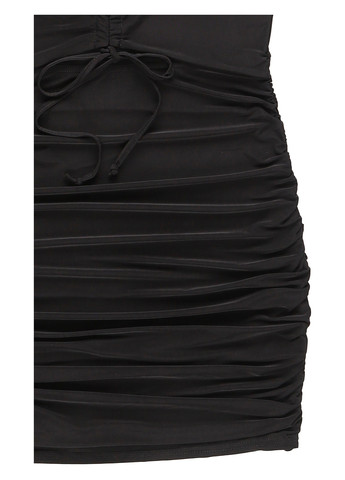 Чорна коктейльна, кежуал сукня IN THE STYLE однотонна