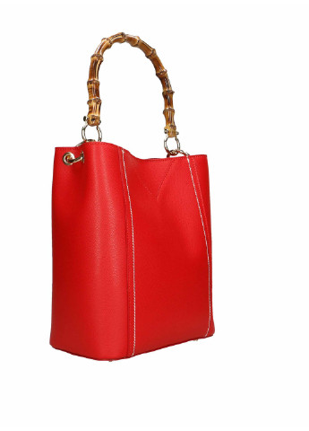Сумка Italian Bags однотонная красная деловая
