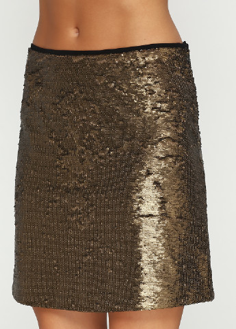 Черная кэжуал однотонная юбка Massimo Dutti мини