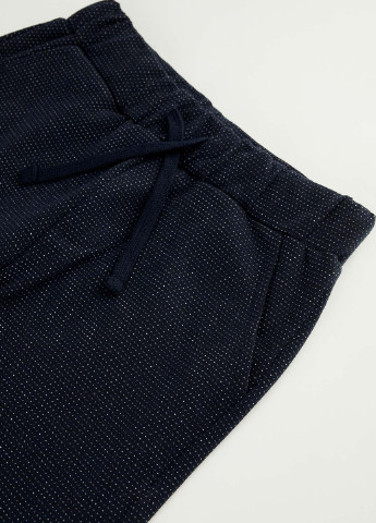 Темно-синие кэжуал демисезонные брюки зауженные DeFacto