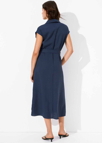 Синя кежуал сукня H&M однотонна