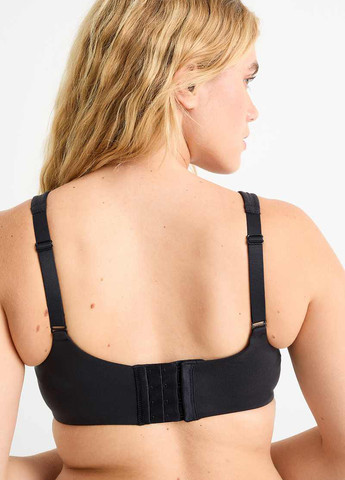 Чорний мінімайзер бюстгальтер C&A без кісточок нейлон