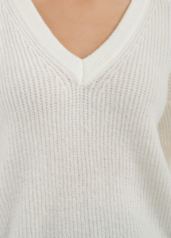 Белый зимний пуловер пуловер Sewel