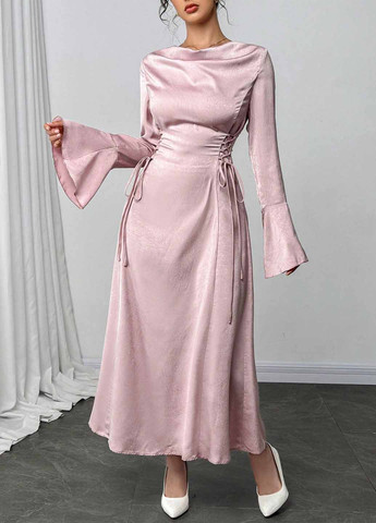 Рожево-коричнева вечірня сукня а-силует SHEIN однотонна