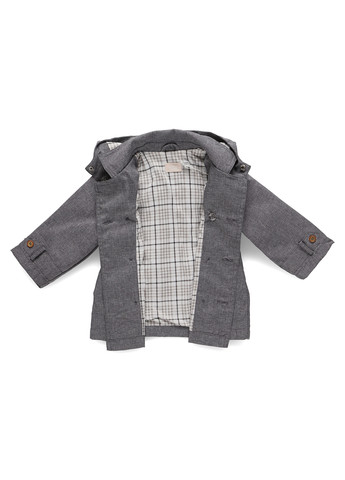 Серое демисезонное Пальто двубортное Chicco