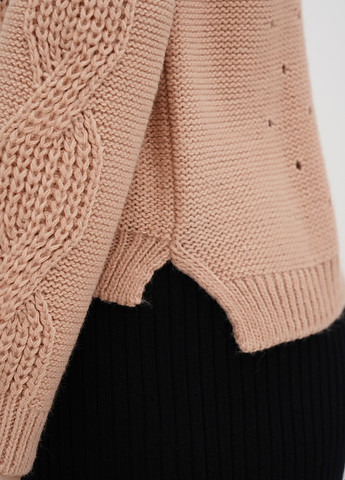 Рожево-коричневий демісезонний джемпер джемпер No Brand