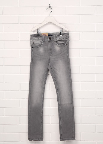 Серые демисезонные скинни джинсы Kiabi