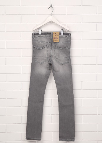 Серые демисезонные скинни джинсы Kiabi