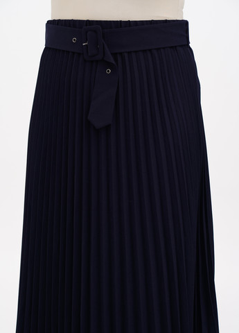 Темно-синяя кэжуал однотонная юбка S.Oliver плиссе