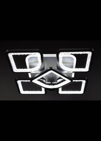 Люстра стельова LED з пультом A2281 / 4 + 1SQ-RGB-bk Чорний 11х40х40 см. Handmade (234537748)