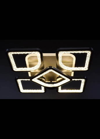 Люстра стельова LED з пультом A2281 / 4 + 1SQ-RGB-bk Чорний 11х40х40 см. Handmade (234537748)