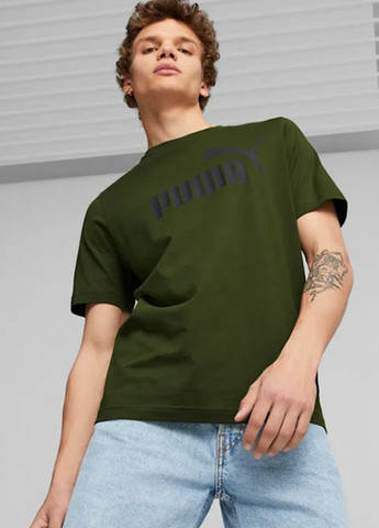Хаки (оливковая) футболка Puma