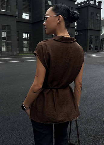 Коричнева блуза SHEIN