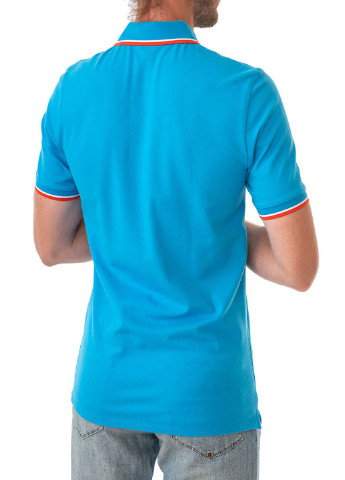 Голубой футболка-поло для мужчин Olymp однотонная