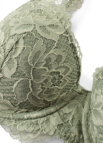 Оливковый бюстгальтер C&A с косточками полиамид