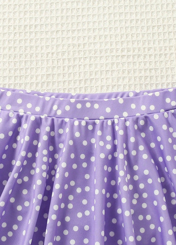 Фіолетовий літній комплект (топ, спідниця) SHEIN