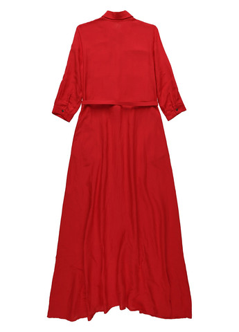 Красное кэжуал платье рубашка Nazarenogabrielli однотонное