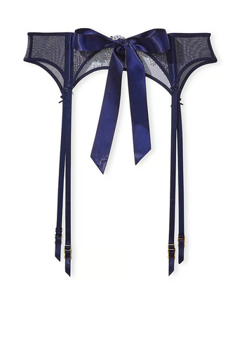 Синий демисезонный комплект (корсет, пояс для чулок) Victoria's Secret