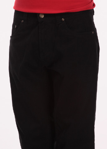 Черные кэжуал демисезонные прямые брюки Sprider