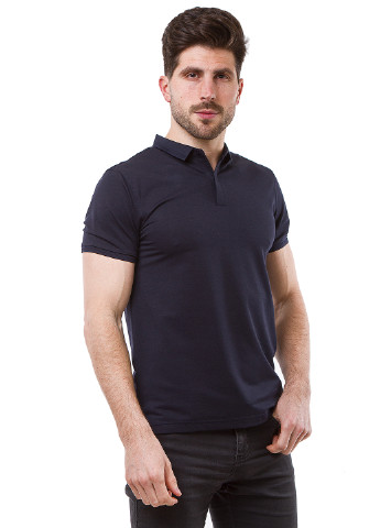 Темно-синяя футболка-поло для мужчин 33 Fire Ear однотонная