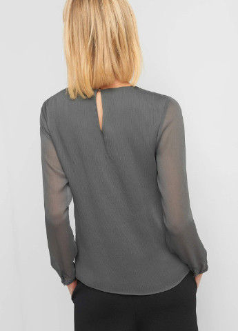 Серая демисезонная блуза с длинным рукавом Orsay
