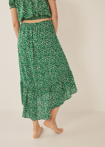 Зеленая домашний цветочной расцветки юбка Women'secret