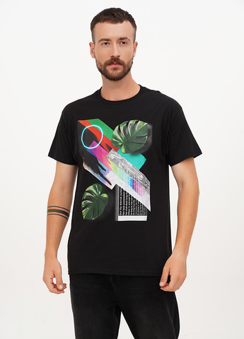 Чорна футболка Hanes