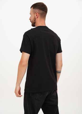 Чорна футболка Hanes