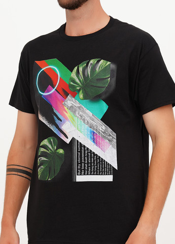 Чорна футболка Hanes