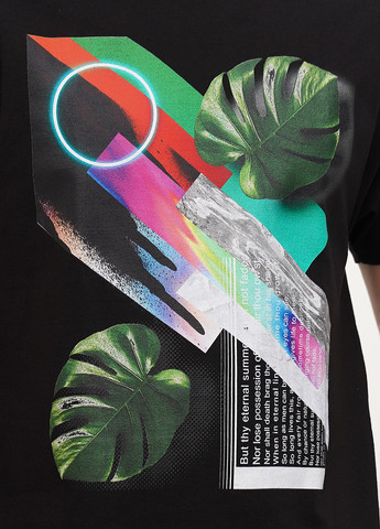 Чорна футболка Hanes