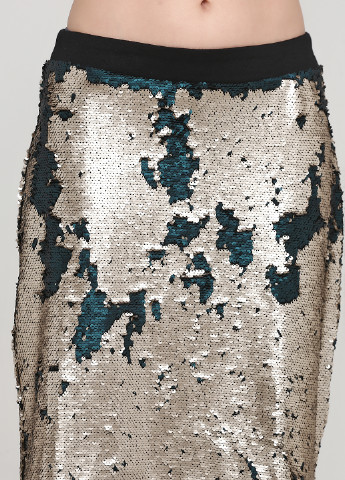 Темно-золотистая кэжуал однотонная юбка Mark карандаш