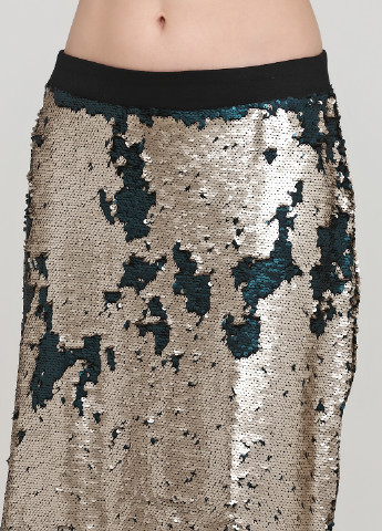 Темно-золотистая кэжуал однотонная юбка Mark карандаш