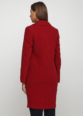 Красное демисезонное Пальто двубортное Florens