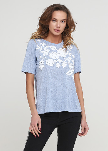 Голубая летняя футболка Linea Tesini