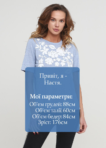 Блакитна літня футболка Linea Tesini