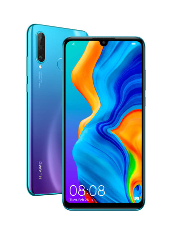 Смартфон Huawei p30 lite 4/128gb peacock blue (mar-lх1a) (163174121)