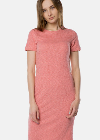 Розовое кэжуал платье MR 520 однотонное