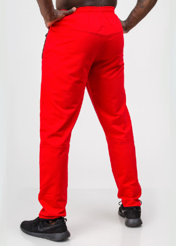 Красные спортивные демисезонные зауженные брюки SA-sport