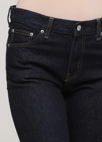 Темно-синие демисезонные скинни джинсы Weekday