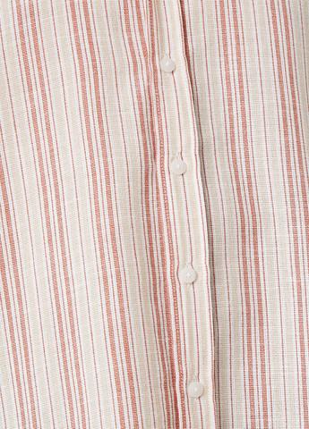 Светло-бежевая кэжуал рубашка в полоску KOTON