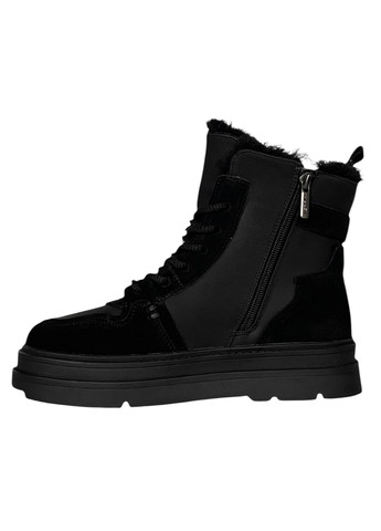 Зимние ботинки ALLSY со шнуровкой, с пряжкой, с мехом из натуральной замши