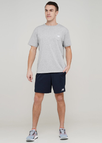 Светло-серая футболка New Balance Nb Athletics Pocket